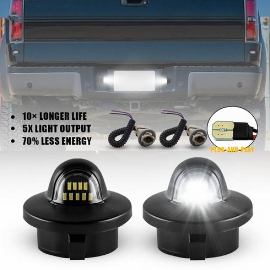 LED Plate Rear License Light Tag Bumper For Lamp Assembly Ford F150 F350 F250