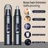 Mini Pocket Nose Hair Trimmer Rechargeable Painless Clipper Nose Ears Hair Waterproof Blade Portable Trimmer With Power Display