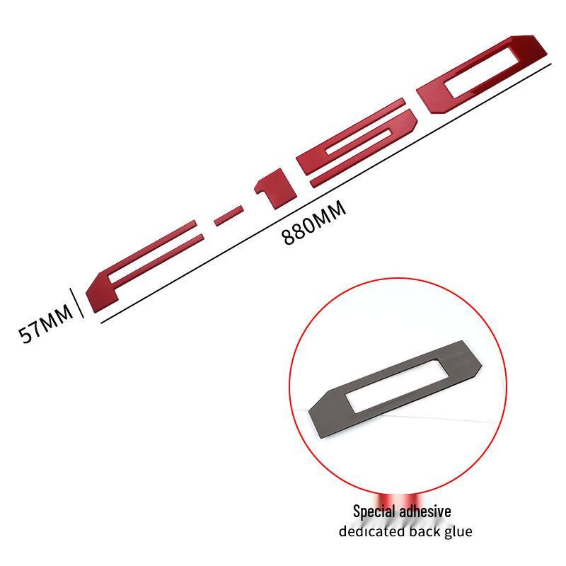 Ford Raptor F150 Rear Tailgate Logo ABS Sticker Decoration