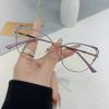 Новые модные очки с защитой от синего света для женщин и мужчин, ретро оправа «кошачий глаз», для чтения, для работы за компьютером, с прозрачными линзами, простые женские очки