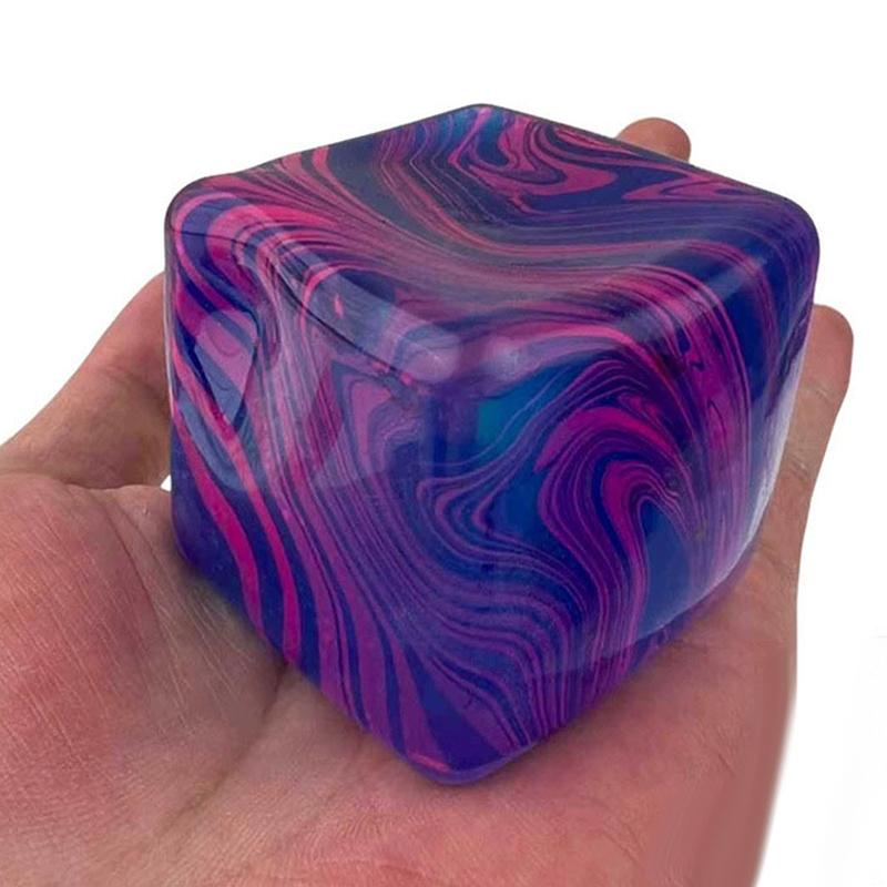 Schylling Needoh Nice Cube Сенсорный Куб для Снятия Стресса, Тревоги, Сенсорный Инструмент для Концентрации, СДВГ и Офисного Стола, Успокаивающий Гаджет