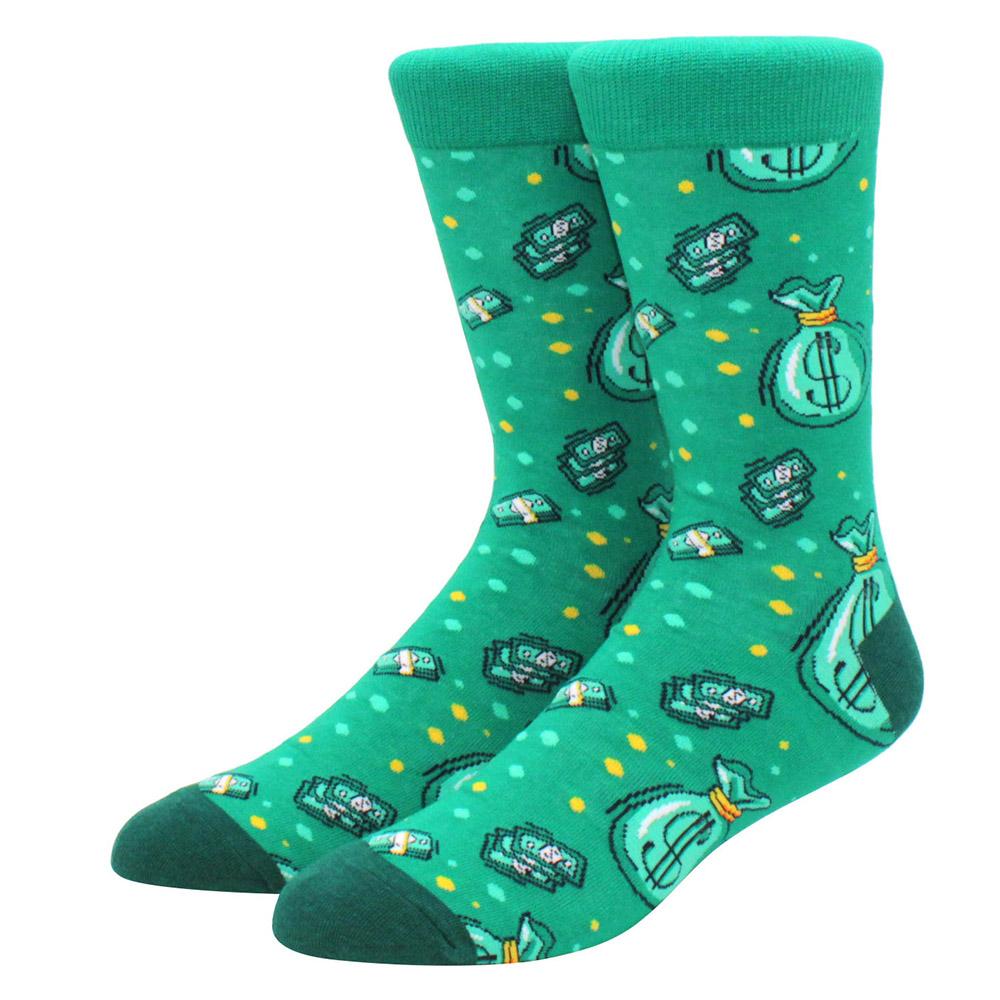 New Happy Mens Socks Women Novelty Cartoon Sock Combed Cotton Funny Men's Big Size Crew Harajuku Hip Hop Thick Long Socks