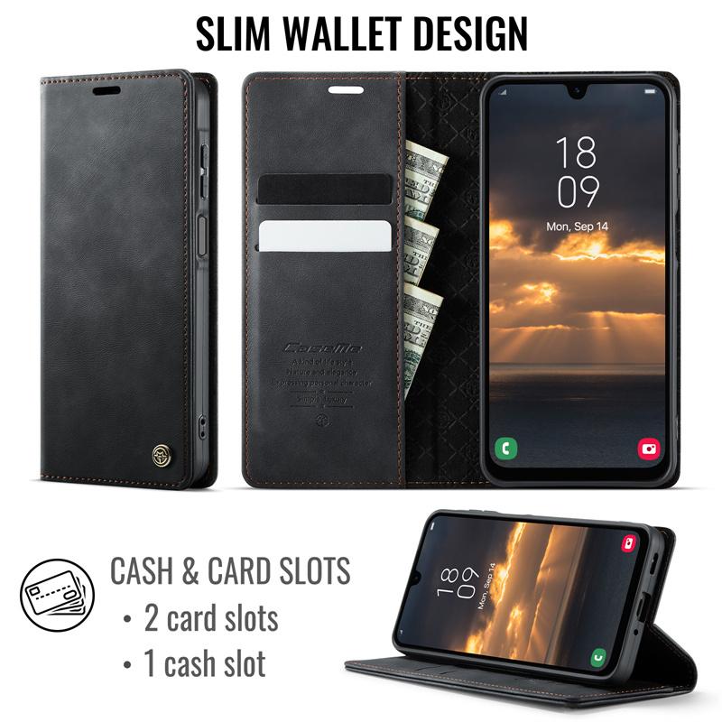 Магнитный кожаный чехол-книжка для телефона Samsung Galaxy S26 S25 FE S24 S23 Plus S22 S21 S20 Ultra A57 A17 A56 A36 A16 A55 A35 A15 A54 A34 A14 Кошелек