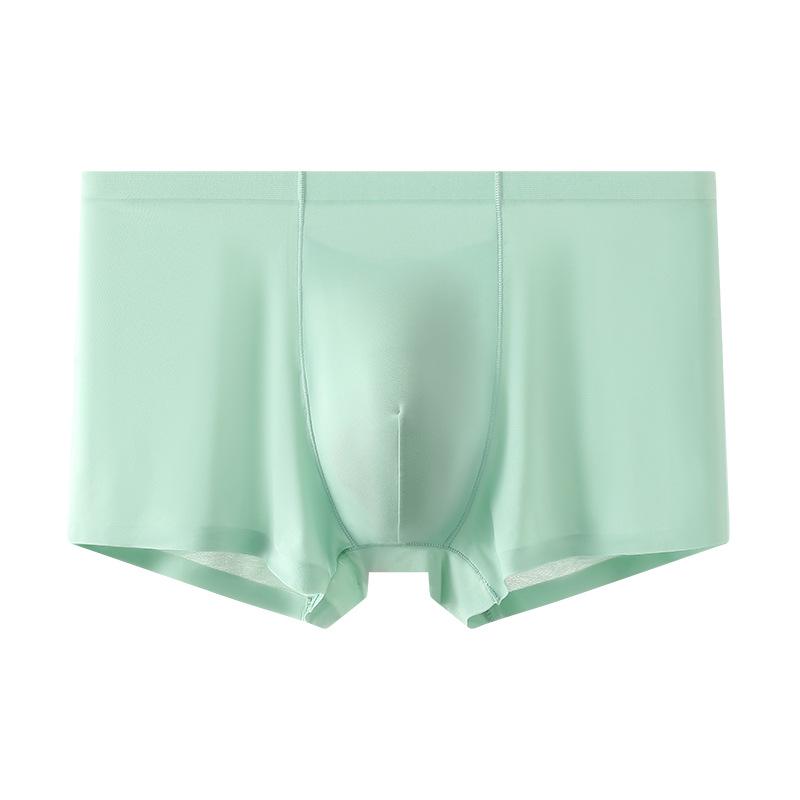 Бесшовные мужские трусы-боксеры Ice Silk: Дышащее, быстросохнущее, удобное и легкое спортивное нижнее белье