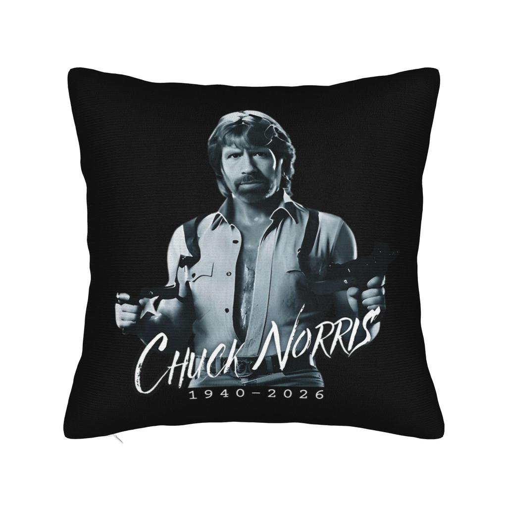 Chuck Norris Greatest of All Time Square Pillow Cases Cushion Cover Awesome Zippered Decor Pillowcase for Bed