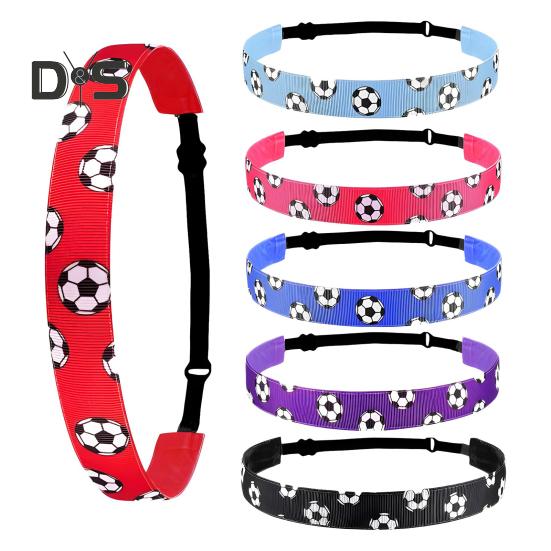 Футбольная повязка на голову, нескользящая спортивная повязка для волос для футбола, баскетбола, футбола, эластичная повязка на голову для девочек, для занятий спортом на открытом воздухе