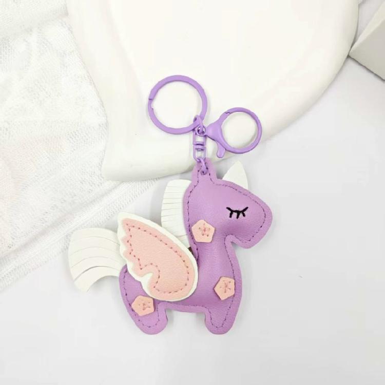 Стильный брелок с мотивом летящей лошади, изготовленный из качественной ПУ кожи, многофункциональный аксессуар для мужчин и женщин, подарок