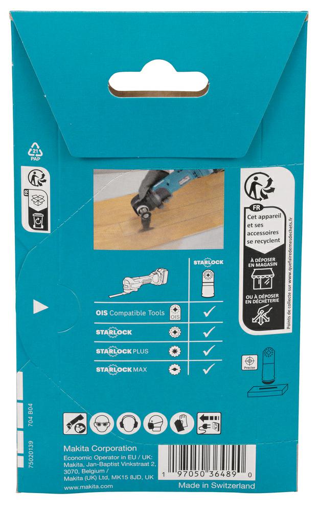 Makita Mt Brzeszczot Do Cięcia Wgłębnego Bim 45Mm X 45Mm 14Z C Tma088