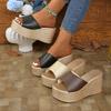 Fashion 2025 New Summer Women Sandals Platforms High-Heeled Shoes Women Casual Wedges Slides Women Outdoor Sandals Sandalias De Mujer