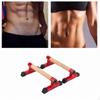 2 Pieces Wood Push Up Bar Floor Handle for Men Women Anti Skid Handstand Grips