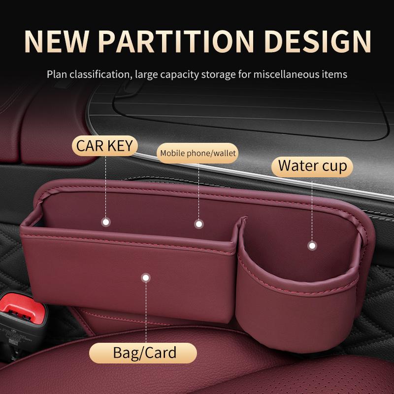 Органайзер для автомобильного сиденья, ящик для хранения, карман, многофункциональный кошелек, держатель для ключей, карт, стаканов, телефона, автомобильный держатель для стаканов, ящик для хранения