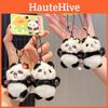 Panda Flowers Design Cute Animal Plush Pendant Keychain For Gift Accessories And