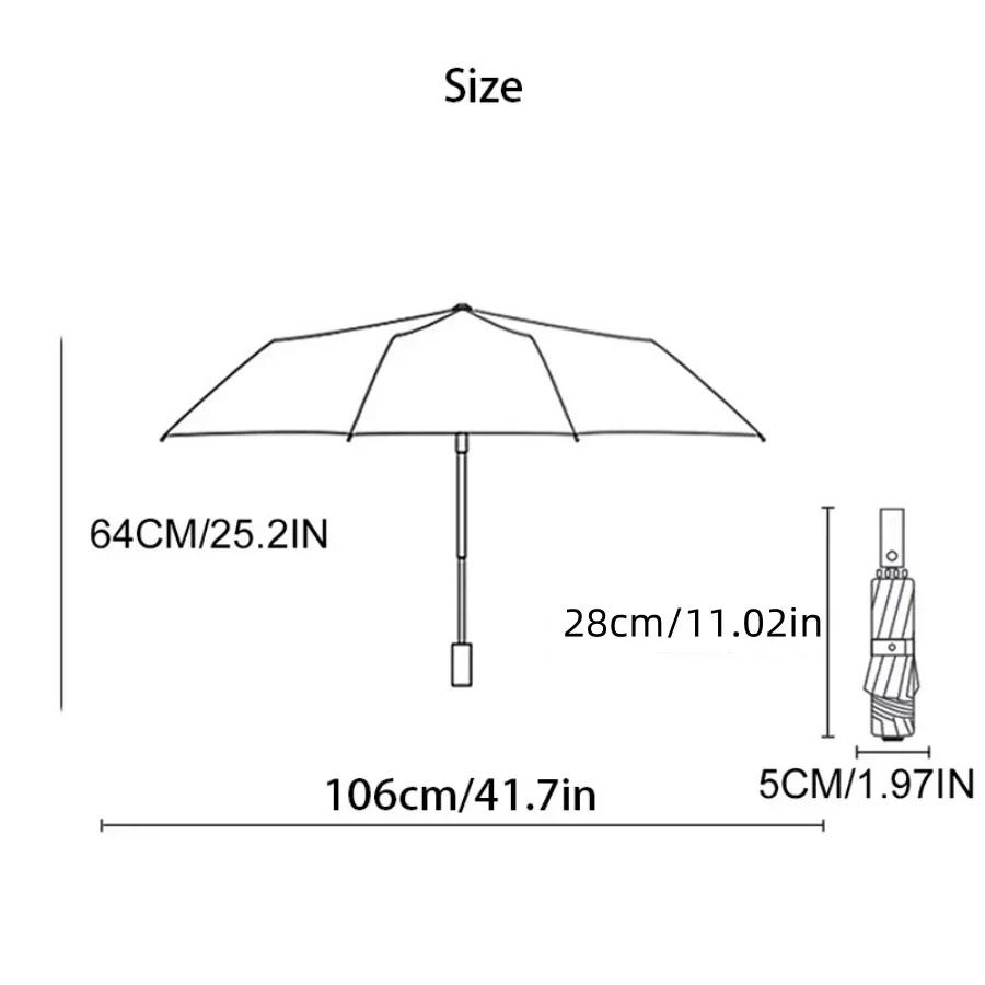 24 Bones Automatic Umbrella Light Collapsible Large Format Outdoor Sunshade UV Protection Windproof Umbrella