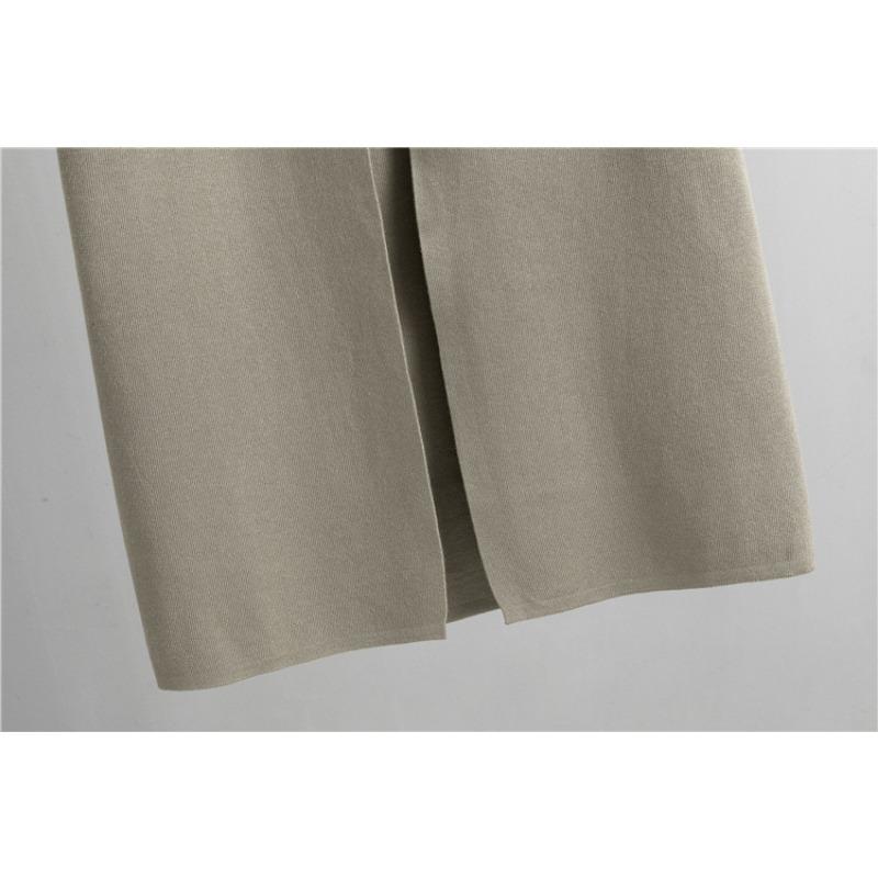 Осенне-зимний женский трикотажный костюм больших размеров Lazy Temperament без рукавов, жилет, свитер, кардиган, брюки