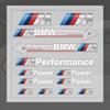 1 комплект Значок-наклейка M power performance для окна двери ручки зеркала автомобиля Наклейка в салон Для M E39 E36 E60 E90 E46 F30 F10 F20