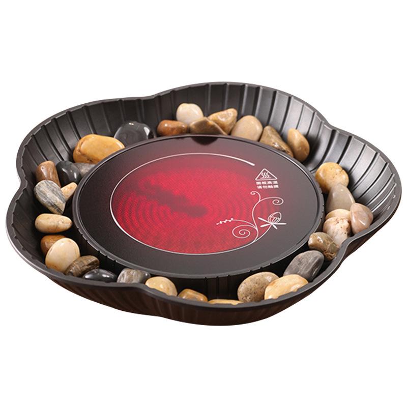 Набор для подогрева чая и вина в китайском стиле для использования в помещении с электрической керамической плитой и стеклянным чайником