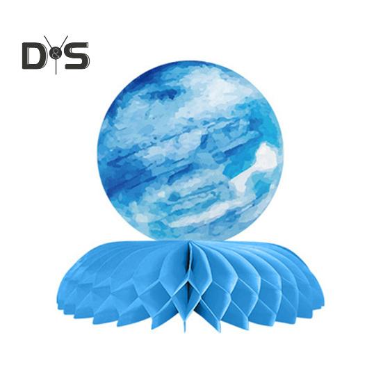 9 шт. Планета в форме сот, центральные украшения для стола в стиле космической солнечной системы, бумажные соты для дня рождения детей