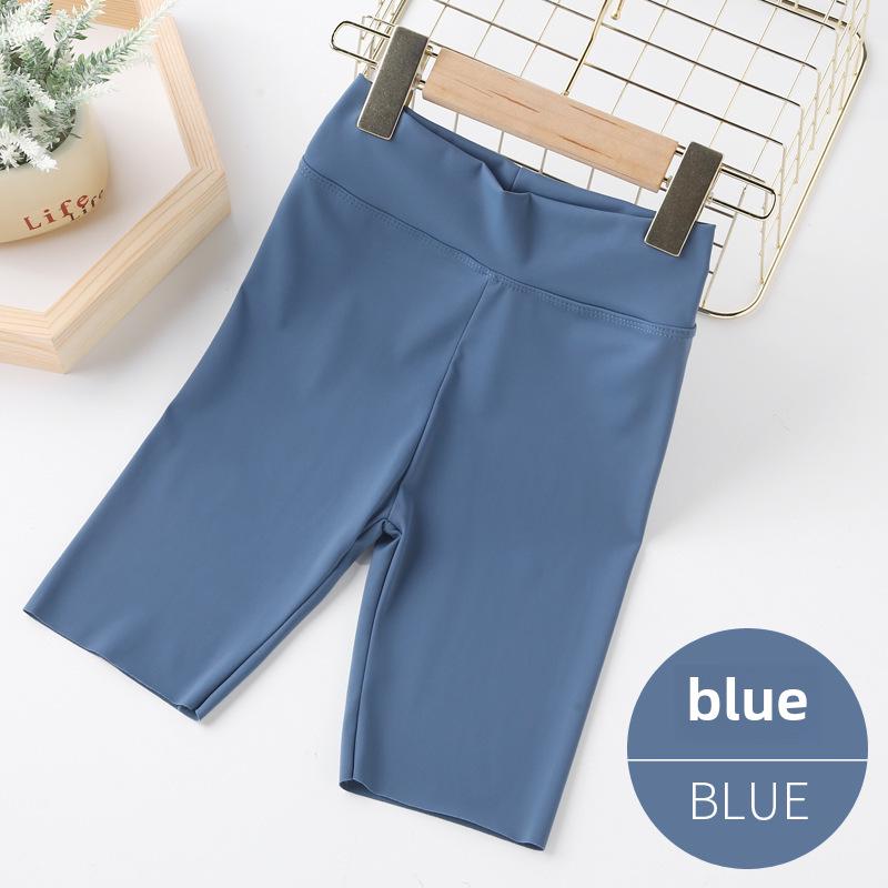 Girls' Elastic Shark Pants: Korean-Style Summer Yoga Shorts