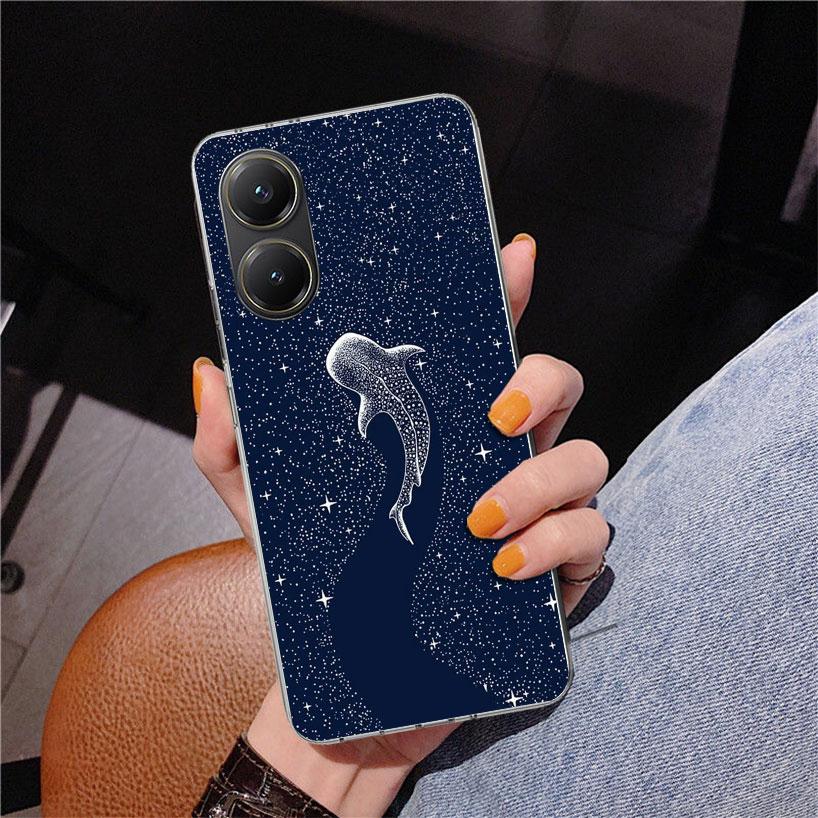 Чехол для телефона Xiaomi Poco X5 X6 X7 Pro X4 Gt F7 Ultra M8 M7 Redmi 15C 15 13C 13 12C 12 с изображением китовой акулы Ocean Whale Shark Уникальная обложка Coque Poc