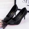 Women Shoes Pointed Toe Pumps Patent Leather High Heels Shoes Wedding Shoes