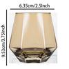 300ml Hexagonal Edge Wine Glasses Transparent Cocktail Glass Party Bar Club Banquet Drinking Ware Champagne Lemon Water Cup