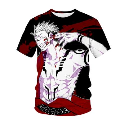 2021 Модная футболка Jujutsu Kaisen с 3D-принтом для мужчин/женщин, футболка с коротким рукавом для мальчиков/девочек, летняя дышащая уличная мужская одежда