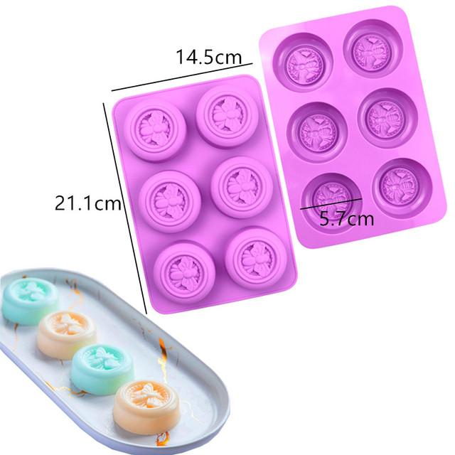 Круглые формы для выпечки, силиконовая форма для выпечки, форма для выпечки, торта, форма для кексов, кексов, пончиков, силиконовая форма для мыла, инструменты для шоколада