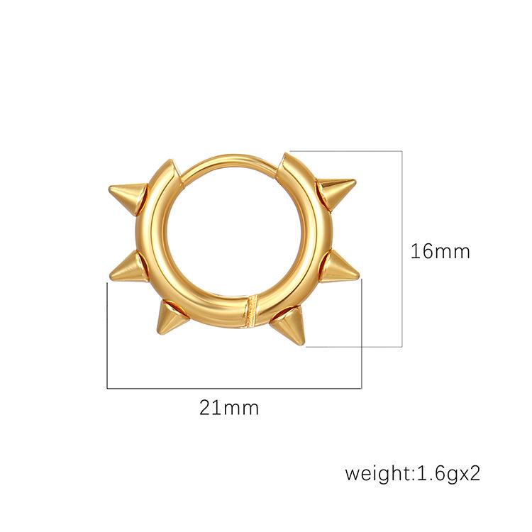 Мужские каффы из нержавеющей стали в корейском стиле: Модный дизайн в виде острого конуса из титановой стали