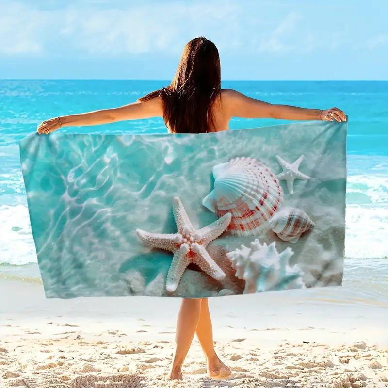 Beach Towel Quick-Drying Absorbent Beach Towel Microfiber Digital Printing Bath Towel Adult Plus