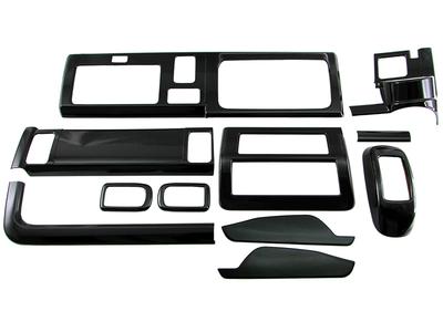 BRIGHTZ Hijet Truck S500P S510P Early Комплект панелей интерьера 11 шт. Черный рояльный лак S500 S510 S 500 510 [WOOD-PAN-008]