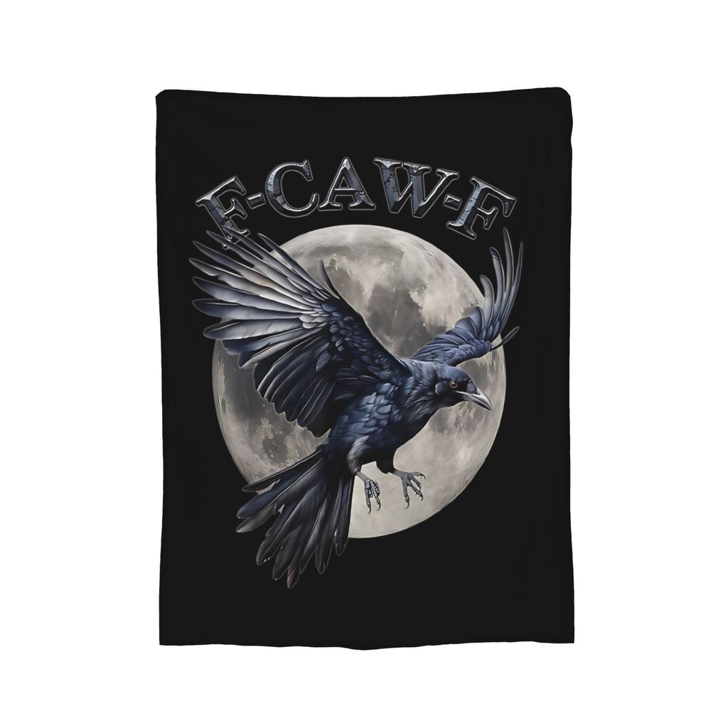 F-Caw-F Курица FCAWF Юмористическая цитата Петушиный мем Покрывало Флис Супермягкое плед для автомобиля дивана кровати Покрывало