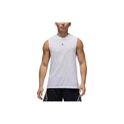 Приталенная футболка без рукавов с логотипом Dri-Fit, мужские топы белого цвета FN5857-100
