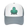 Cartoon Octopus Mesh Trucker Hats for Unisex Women Adjustable Casual Fashion Baseball Caps for Outdoor Activities