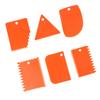 6 шт. Оранжевый пластиковый скребок для глины, резная мягкая глиняная скульптура, инструмент для самостоятельного изготовления