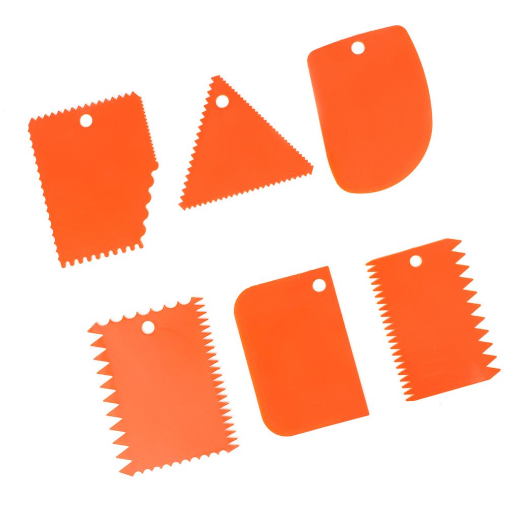 6 шт. Оранжевый пластиковый скребок для глины, резная мягкая глиняная скульптура, инструмент для самостоятельного изготовления