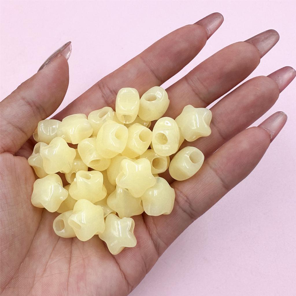 Ювелирная пятиконечная звезда 60 шт. акриловый желеобразный цвет для браслета, сережек, изготовление ювелирных изделий своими руками, аксессуары 13,6 мм, свободные бусины, бисерные материалы