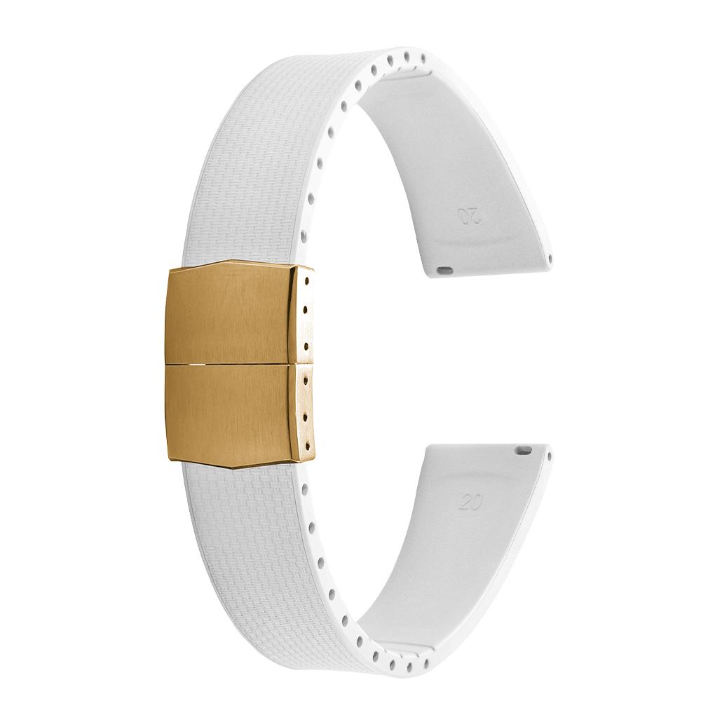 20 мм каучуковые ремешки Delugs CTS Fkm для часов с застежкой-бабочкой 4 цветов Уникальная текстура Быстросъемный ремешок для часов для брендовых часов