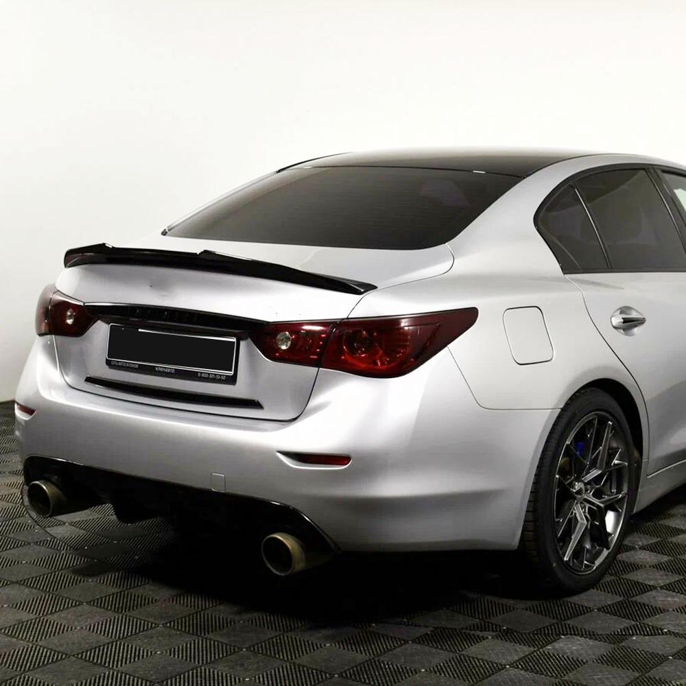 Заднее антикрыло Спойлер на багажник Дефлектор на крышку багажника Сплиттер Диффузор для Infiniti Q50 2014-2021 Стиль PSM Аксессуары для тюнинга экстерьера