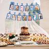 1st Birthday Photo Banner Boys Newborn to 12 Months Birthday Paper Photo Frame Monthly Milestone Bunting Decorations Baby 1st Bday Picture Banner
