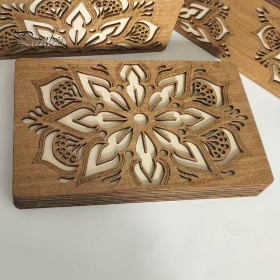 Органайзер для хранения бусин, деревянный ящик для хранения с крышкой, многоярусный лоток для сортировки бусин, органайзер для принадлежностей для работы с бисером для любителей рукоделия