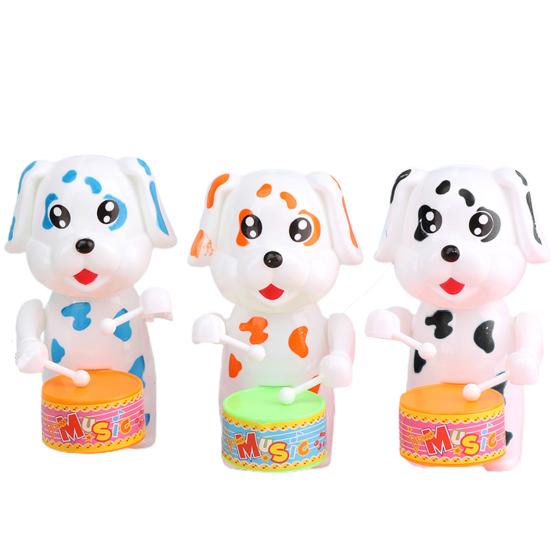 Funny Wind Up Toy Cute Cartoon Rabbit Dog Elephant Drumming Toy Kids Animal Clockwork Toy Educational Toys Children Gift