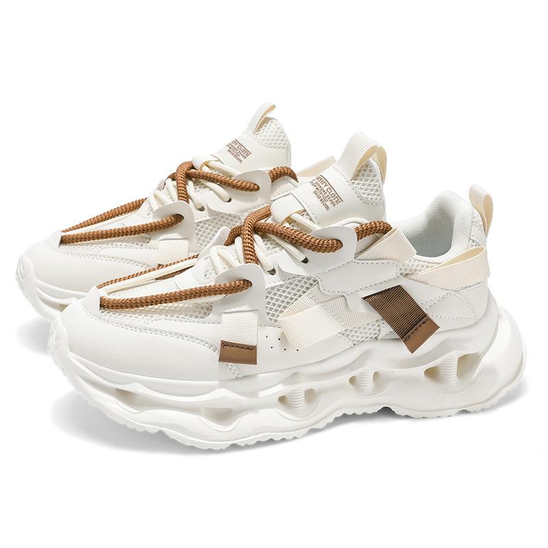 Мужская обувь 2025 новая осенняя дышащая повседневная универсальная спортивная трендовая обувь молодежная легкая трендовая платформа кроссовки для папы