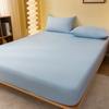 1 Piece Of Solid Matte Bedsheet, Sky Blue Bedspread For Bedroom, Bedding (Excluding Pillowcases)