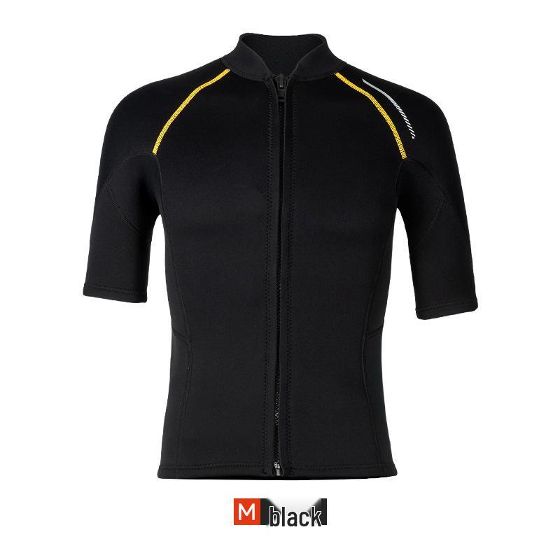 1.5MM Unisex Short-Sleeve Split Diving Suit with Snorkeling Surf Shorts and Cold-Proof Pants