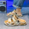 Fashion Men's and Women's Sandals New Large Size EVA Platform Slippers Men's Casual Sports Couples Punk Sandals Beach Shoes Slides