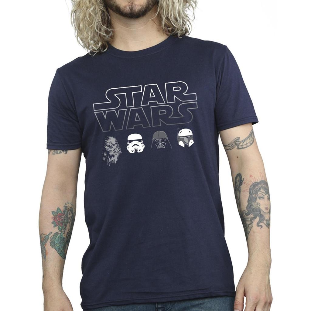 Star Wars Mens Character Heads T-Shirt