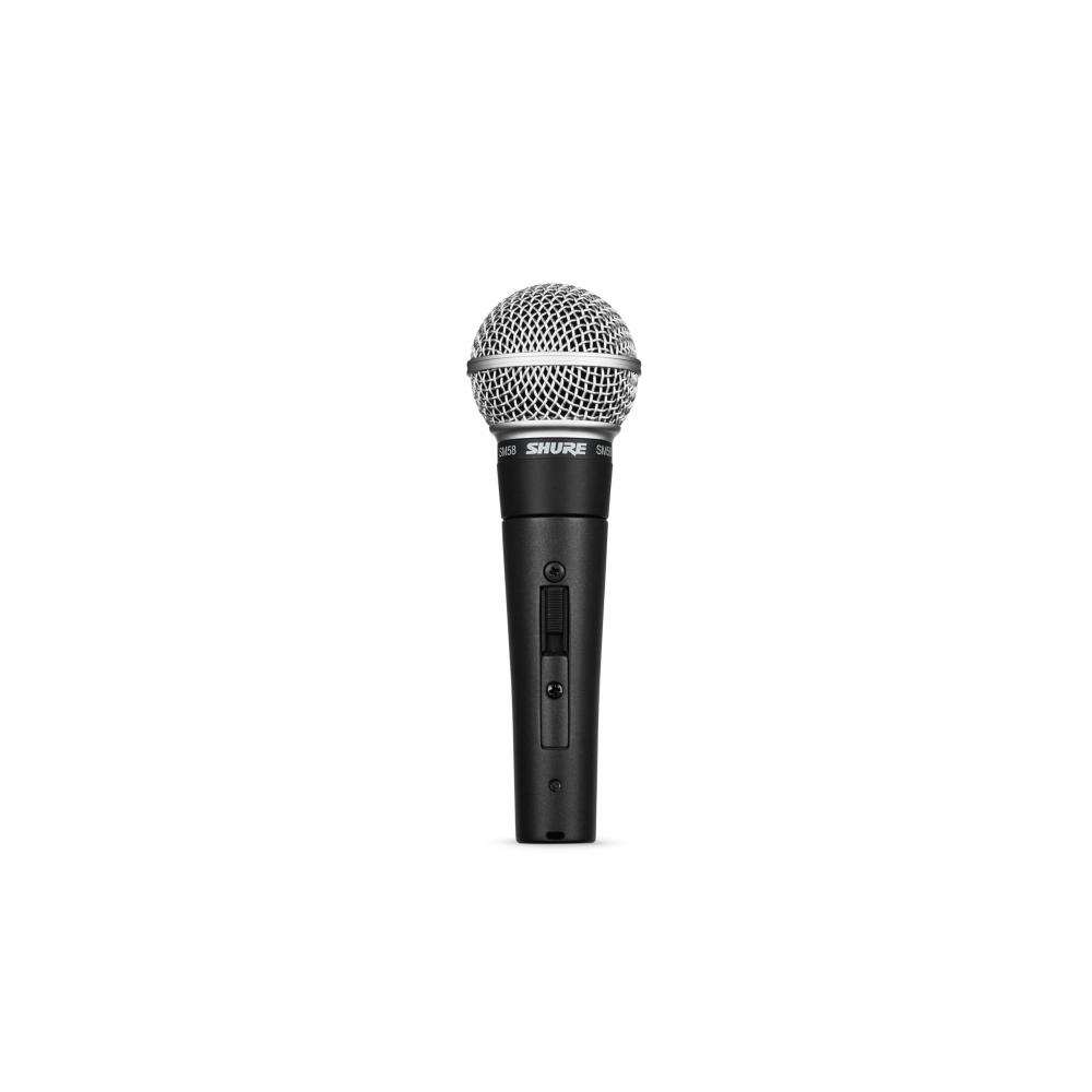 Shure Dynamic Microphone SM58S: with ONOFF Switch, No Screws for Microphone Stand, Unidirectional Cardioid XLR Wired Vocal, Singing, Live Recording, D