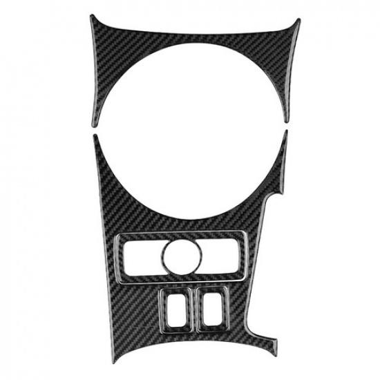 1set Carbon Fiber Car Gear Shift Panel Cover Trim For Mazda RX-8 2004-2008 LHD