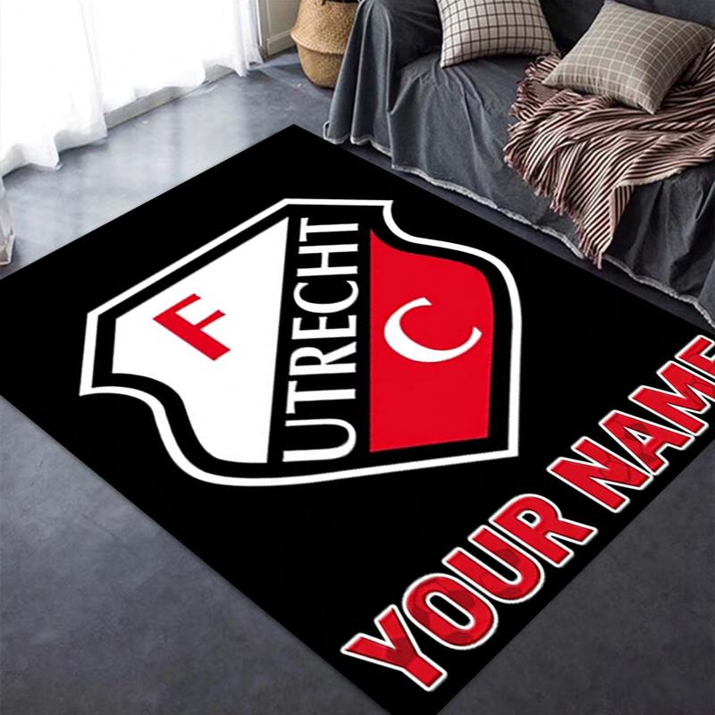 Custom Name FC Utrecht Carpet Rug for Living Room Bedroom Home Sofa Decoration,Kids play Non-slip Floor Mat