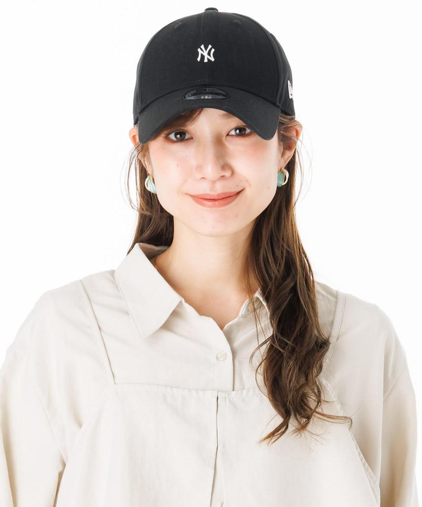 New Era Кепка 9FORTY с длинным козырьком и тканевым ремешком, MLB NY Yankees, 15164881 NER37C5505, Черный, Один размер 56.8-60.6см, Регулируемый, ONSPOTZ, Унисекс